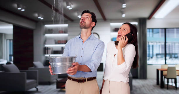 Water damage restoration process in CA